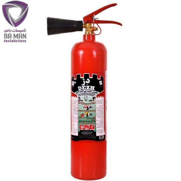 کپسول آتش نشانی CO2 دژ 3 کیلوگرمی