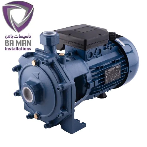 پمپ بشقابی 1.5 اسب دو پروانه موتوژن CB16001 تکفاز پروانه استیل