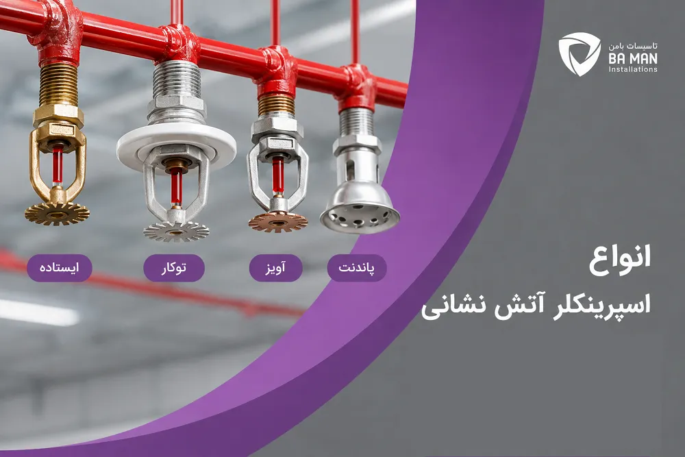 انواع اسپرینکلر آتش نشانی